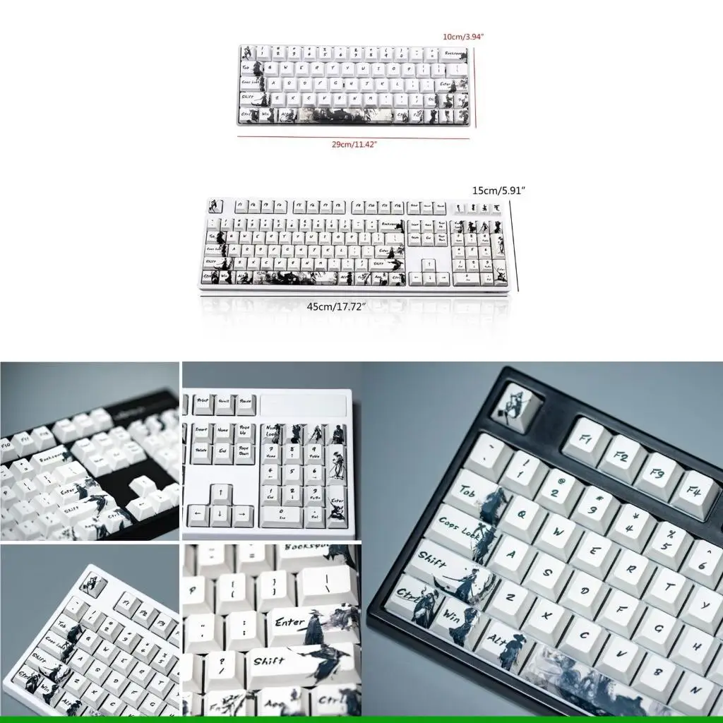 

U55C 71/128-ключ PBT Keycaps Keycaps Knight Tream Theme Theme Profile-Profile-Sublimation Cealcap