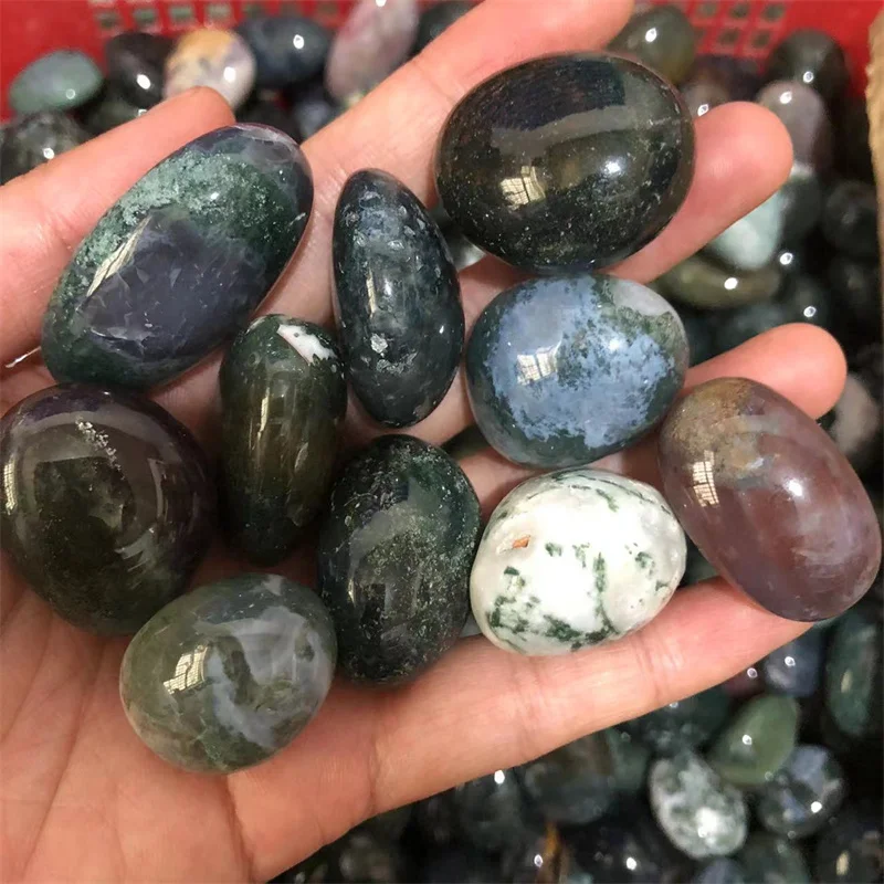 

Natural Gems Quartz Indian Agate Tumbled Stones Polished Gemstones Crystal Healing Reiki Decoration