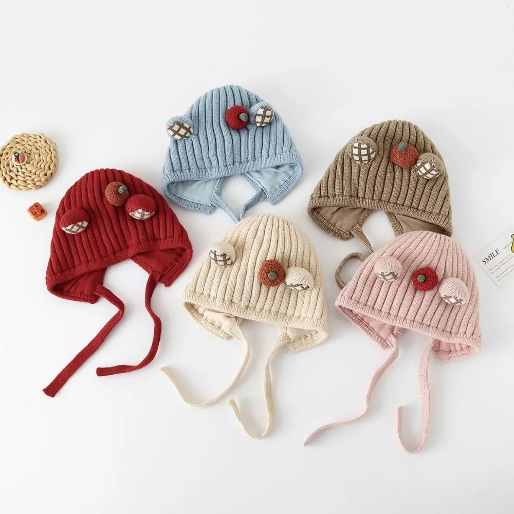 

Cute Winter Baby Crochet Hat Breathable Cold-Resistant Toddler's Knitted Hat Windproof Thermal Ear Protection Hat