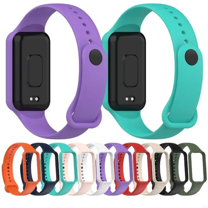 Pulseira silicone 97QA para banda 7 pulseira pulseira smartwatch com cinto borracha