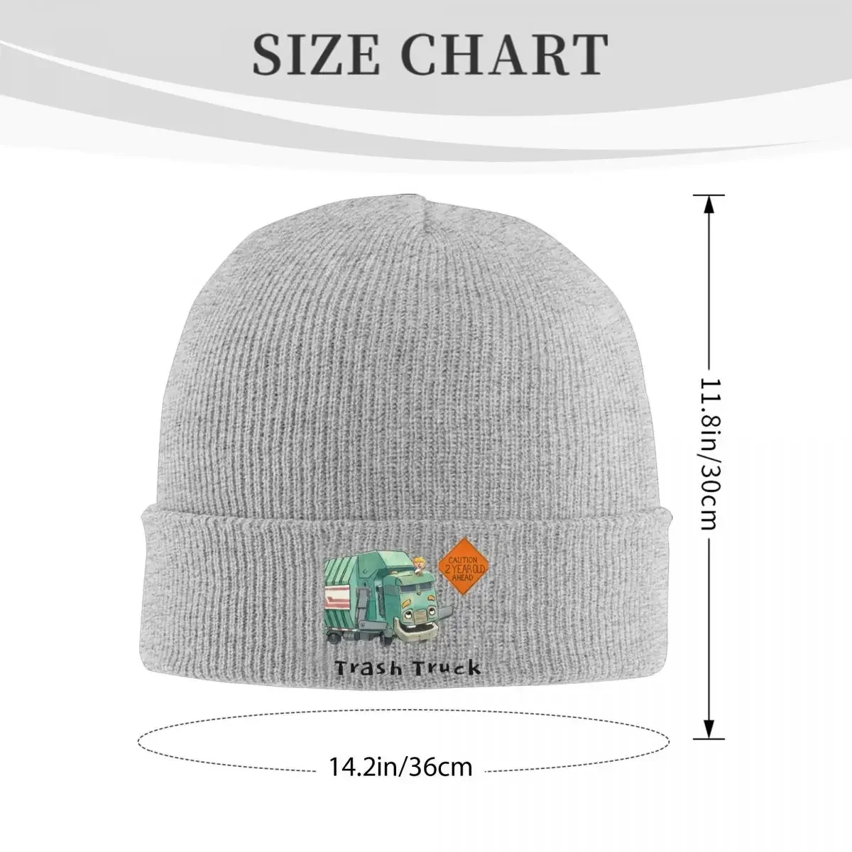 Trash Truck Cartoon Netflix Warm Knitted Cap Hip Hop Bonnet Hat Autumn Winter Outdoor Beanies Hats for Unisex Adult