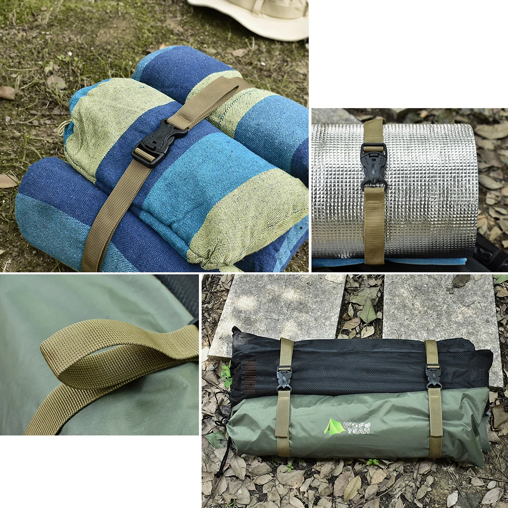 Durable Portable Adjustable Outdoor Camping Cargo Storage Fixing Belt Convenient Practical Tour Baggage Tied Strap