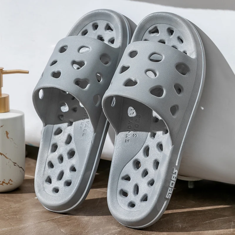 

Большие нескользящие, устойчивые к запаху мужские тапочки для ванной, душа и улицы, быстросохнущие, для пар, весна-лето