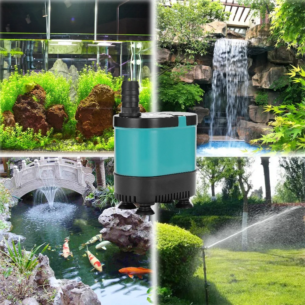 فائقة الهدوء غاطسة تداول حوض السمك مضخة مياه أسفل شفط خزان الأسماك 220-240 فولت مضخة صغيرة صامت تصفية مضخات المياه