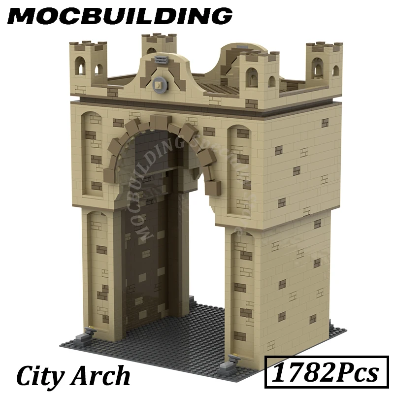 

City Arch Model Train Railway Tunnel MOC Building Blocks Bricks DIY Construction Toys Birthday Gifts Christmas Present