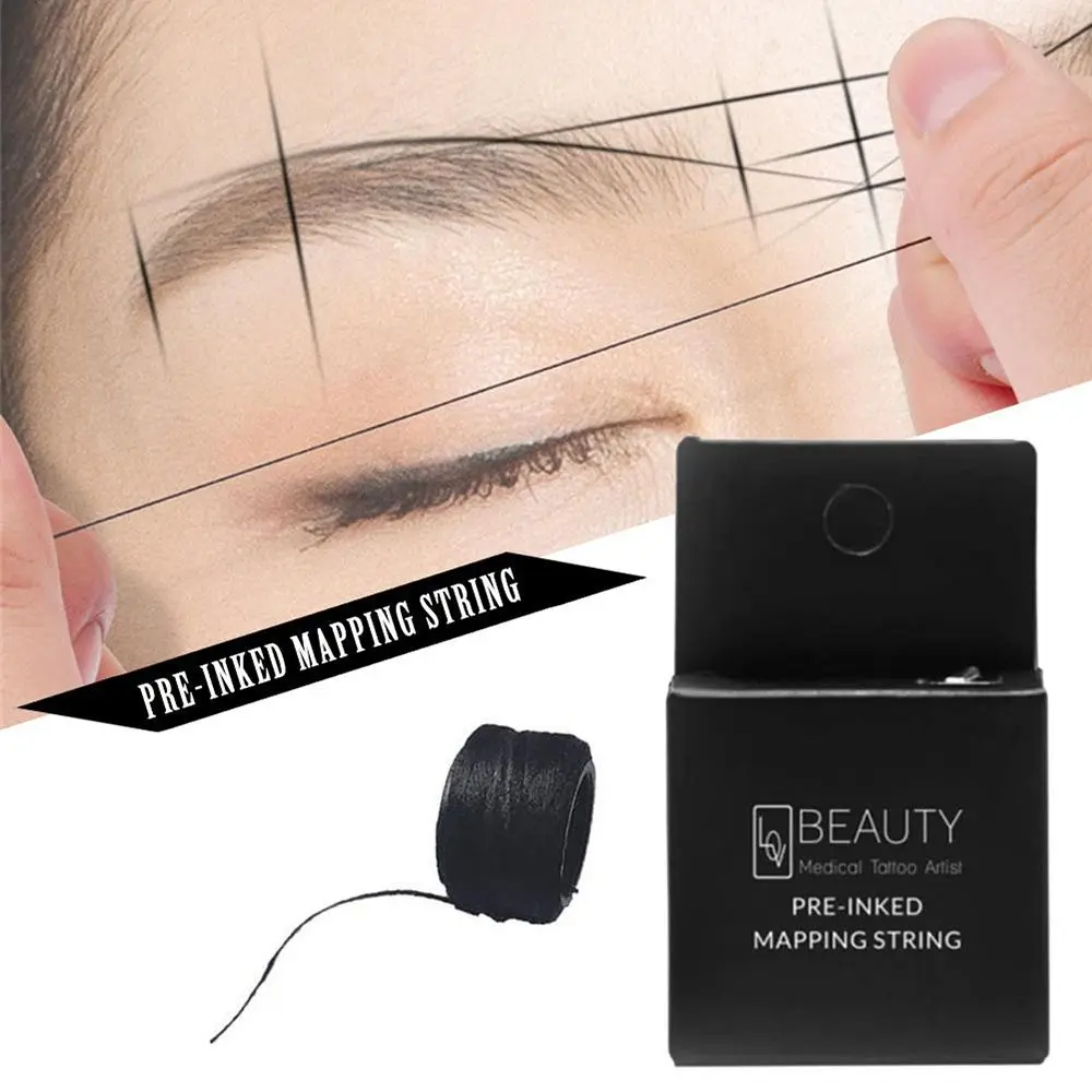 Women Fashion Marker Eye Makeup Tools Eyebrow  Thread Pre-Inked Mapping String
