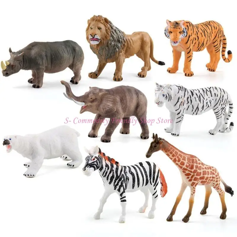 85AE Animals Action Figure Realistic Animals Action Model Toy Kids Educational Gift