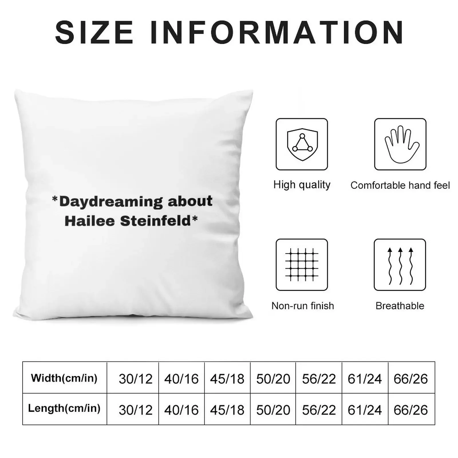 Hailee Steinfeld Throw Pillow Pillow Case Decorative Cushions For Living Room Decorative Cushions pillow