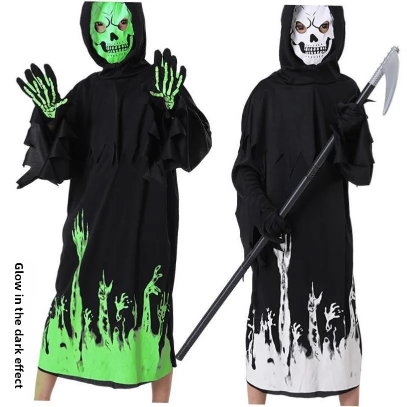 

Костюм для косплея «Жнец» на Хэллоуин, женская традиционная этническая одежда для выступлений на сцене, осень 202, Новое поступление