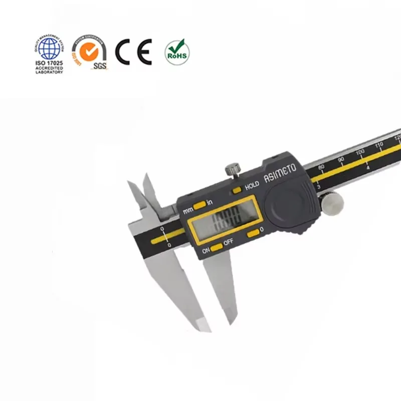 

High Precision Four Buttons Waterproof Digital Caliper 0-6" 0-150mm Measuring Tool