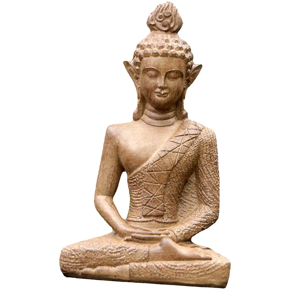 

Resin Buddha Statue Decor Mini Sakyamuni Figurine Decoration Craft Sculpture Statues Desk Adornment Chinese Style