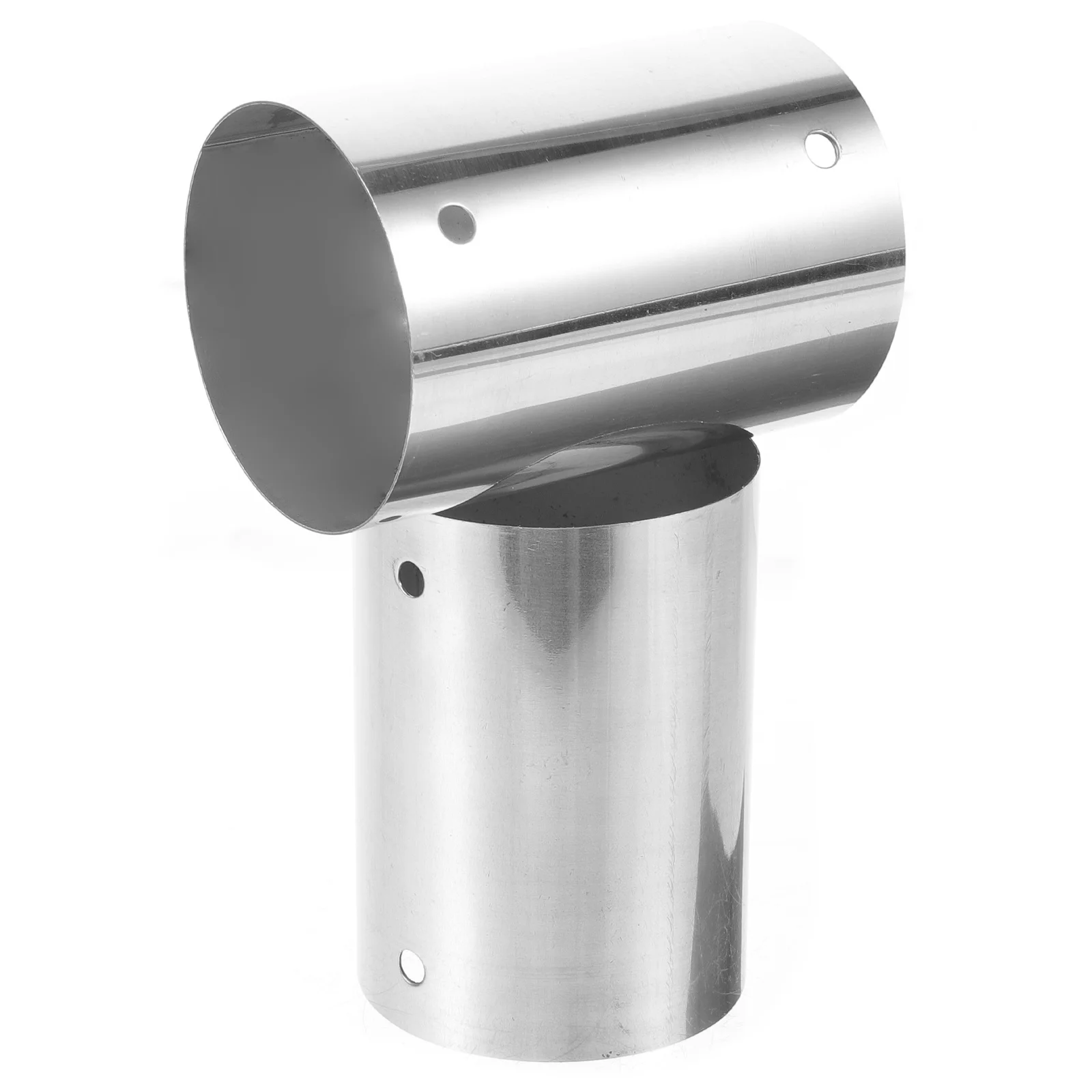 

2pcs Pvc Handrail End Cap Stainless Steel Round Connector For Stair Railing Fitting Rail Deck Extension Handrail Accessories