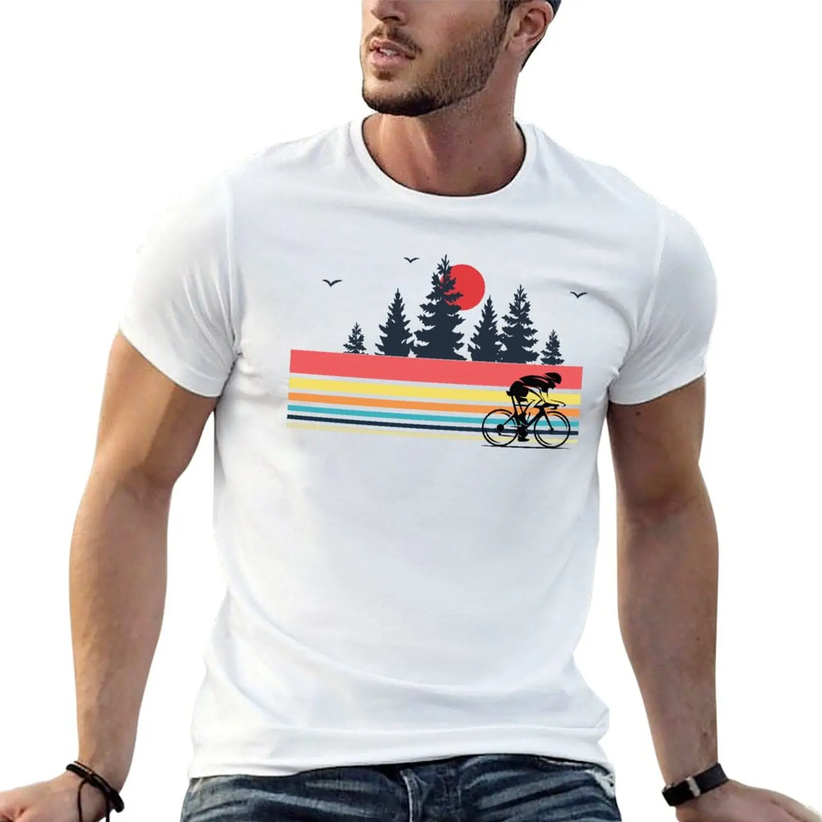 

Vintage Retro Bicycle Cycling Mountain Bike Outdoor Cyclist Gifts T-Shirt t shirt man plain man t shirt summer T-Shirt