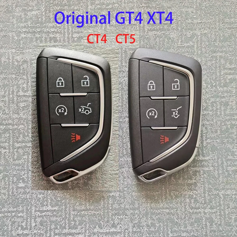 Original 5Button 433MHZ Remote Control Key for Cadillac GT4 XT4 CT4 CT5 2023 Smart Key with 49Chip