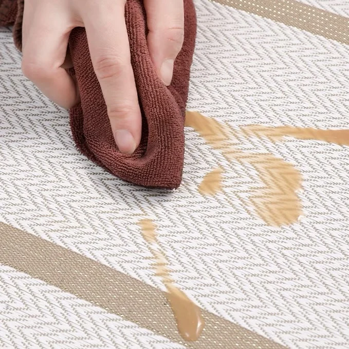 PVC Heat Insulating Placemats Durable Exquisite Placemats Multi Functional Anti Slip Waterproof Placemats Kitchen Accessories