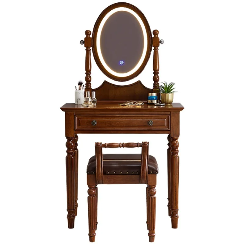 

American dresser bedroom small apartment makeup female Internet celebrity ins style modern simplicity