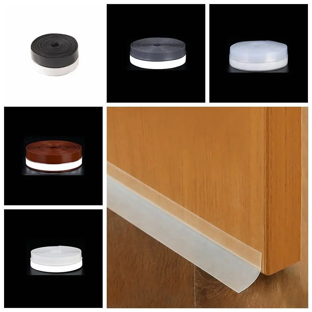 Auto-adesivo vedação da janela da porta de borracha quente à prova de insetos tira de vedação inferior da porta à prova de vento fita de vedação de silicone à prova de som