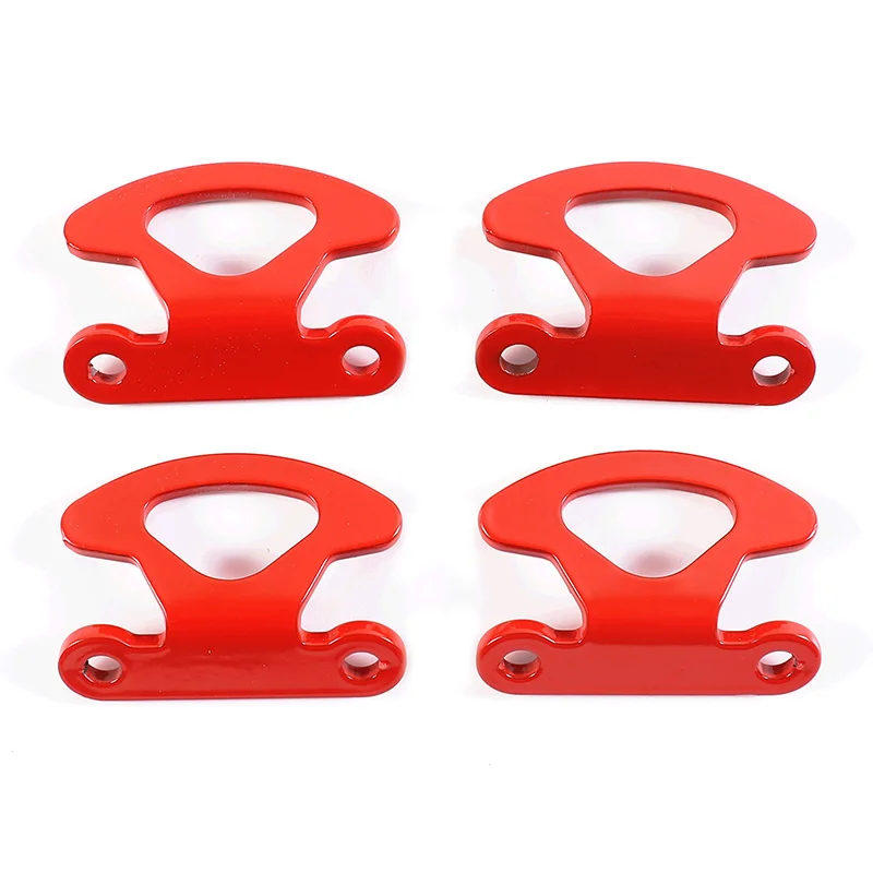 Carbon Steel Red Truck Bed Box Inner Tie Down Hooks Anchor Ring for Ford Maverick 2022-2024 Modification Accessories 4 Pcs