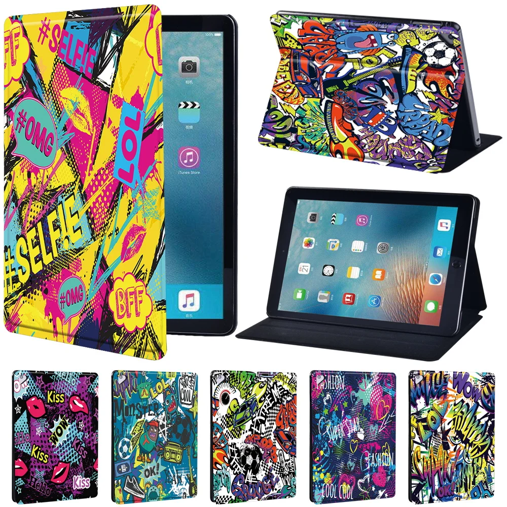 

For Apple IPad Air 1/2 9.7"/Air 3 10.5" 2019 /Air 4 2020 /Air 5 2022 10.9" PU Leather Tablet Stand Folio Cover Case + Stylus