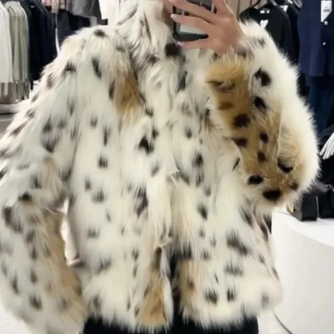 Women's Hot Selling Faux Fur Effect Jacket Jacket