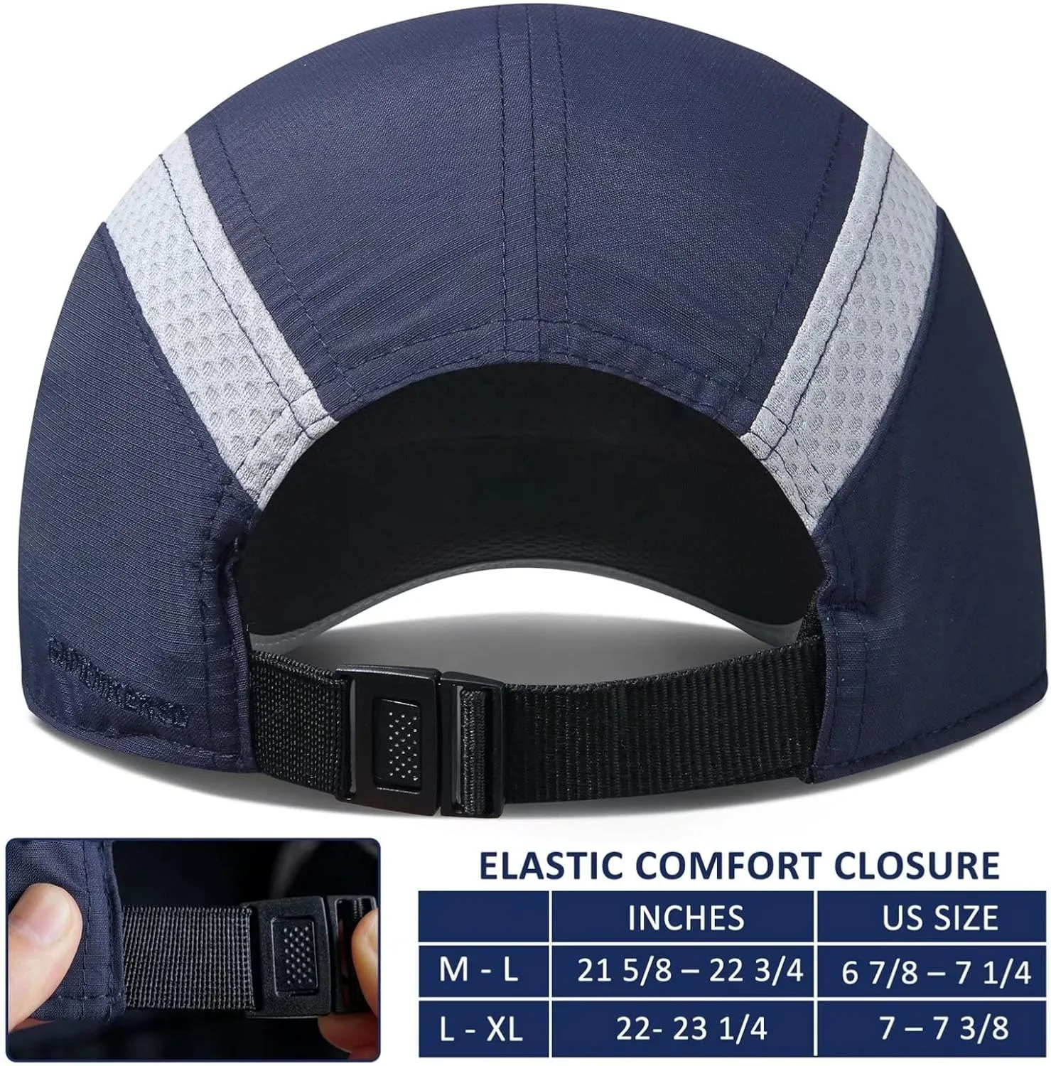 GADIEMKENSD Unisex Quick Dry Sports Cap Adjustable Baseball Cap for Outdoor Running Snapback Hat
