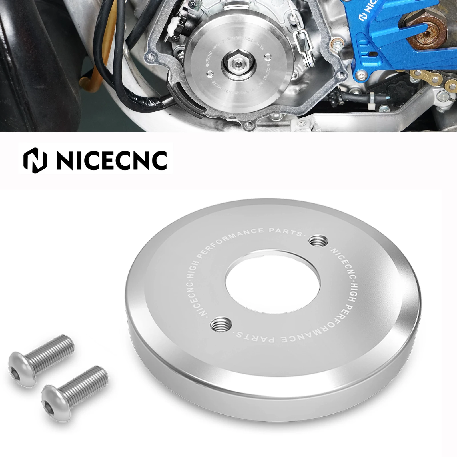 NICECNC 11オンス フライホイールウェイト ステンレス鋼 YZ250 2003-2024