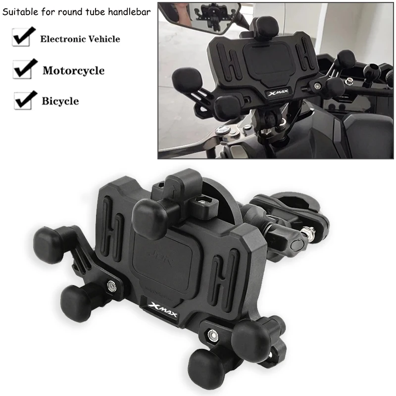

Держатель для телефона и GPS-навигатора для мотоциклов Yamaha XMAX XMAX300 XMAX250 X MAX 300 250 125 400 2017-2022, кронштейн, аксессуары
