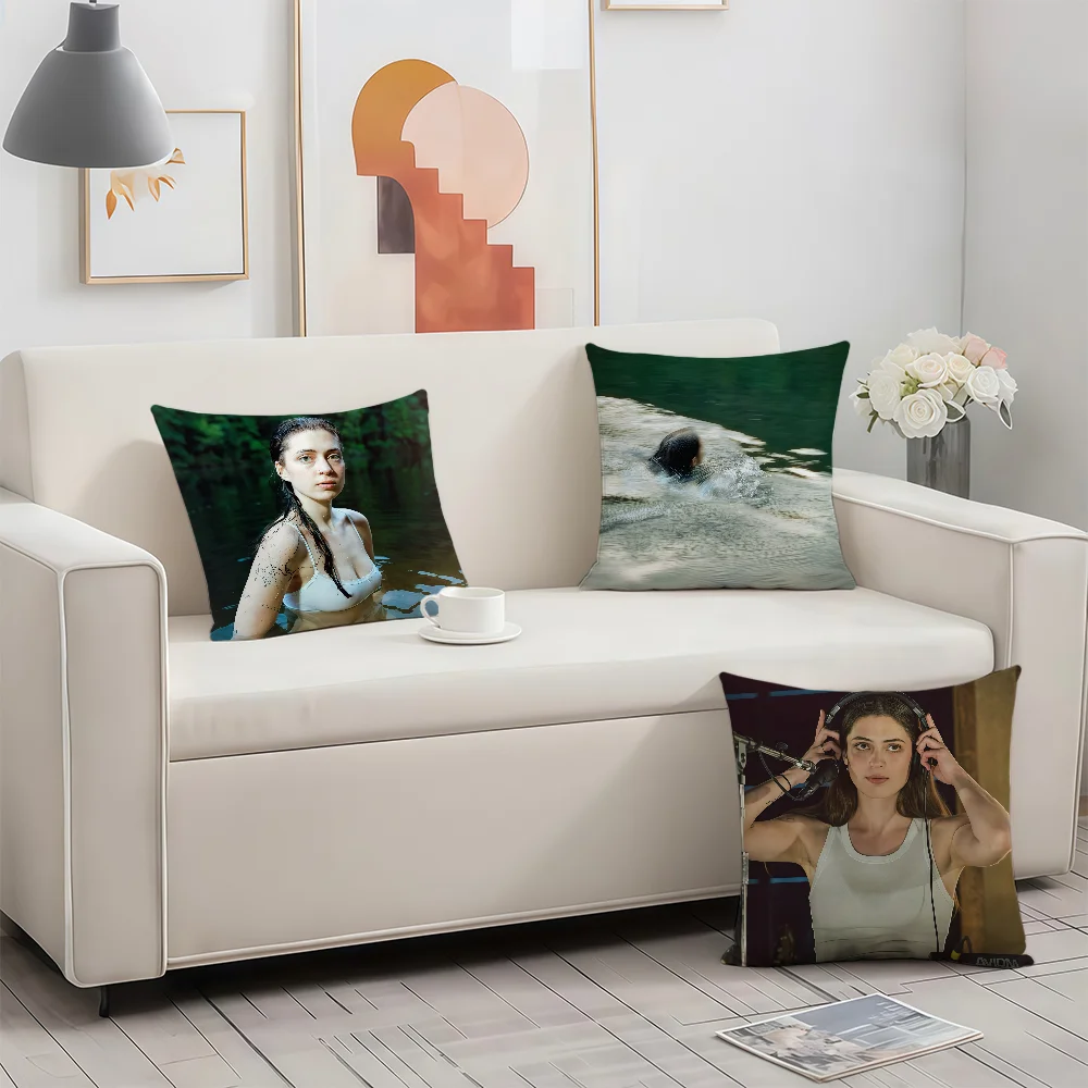 Singer L-Lizzy McAlpine Older cushion cover Birthday Anniversary Gifts Double Sided Printed Zipper Cushion Cover Soft Skin