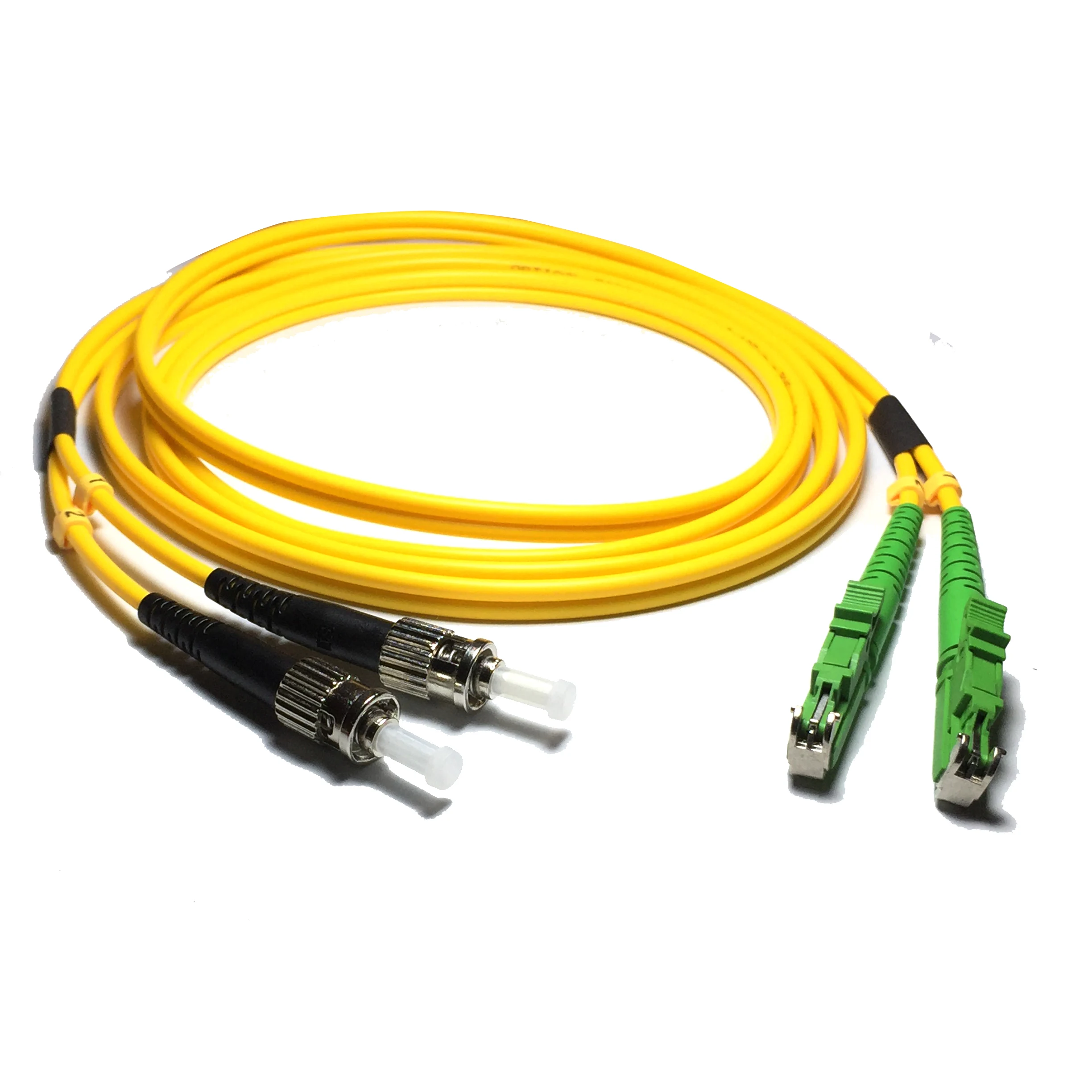 5pcs Duplex LSH(E2000)/APC-ST/UPC Fiber Patchcord-SM(9/125) G657B3, G657A2, G657A1 or G652D-1m, 2m or 5m-3.0mm Zipcord Cable