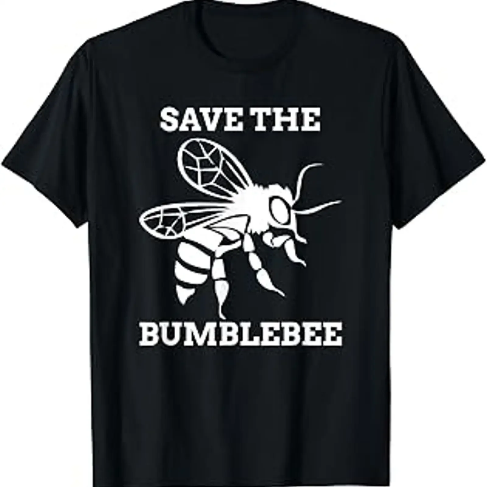 Save The Bumblebee Wildlife T Shirt vintage Washed Breathable Versatile Casual Unisex Stretched streetwear