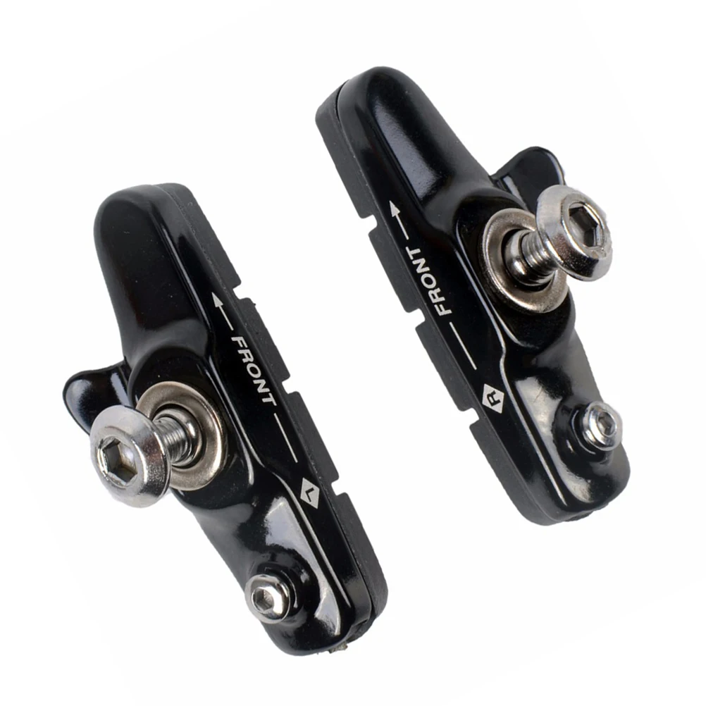 

Brake Pads All Weather Rubber Aluminum Sand Guide Grooves Slightly Curved Design Road Bike Mountain Set