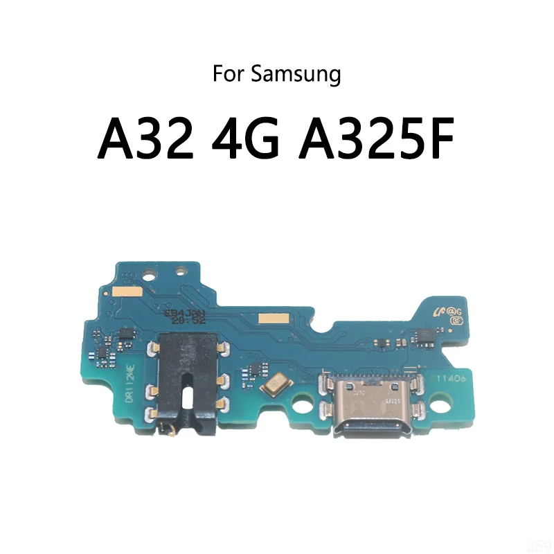 10PCS/Lot For Samsung Galaxy A32 4G A325F 5G A326 USB Charge Dock Port Socket Jack Connector Flex Cable Charging Board Module