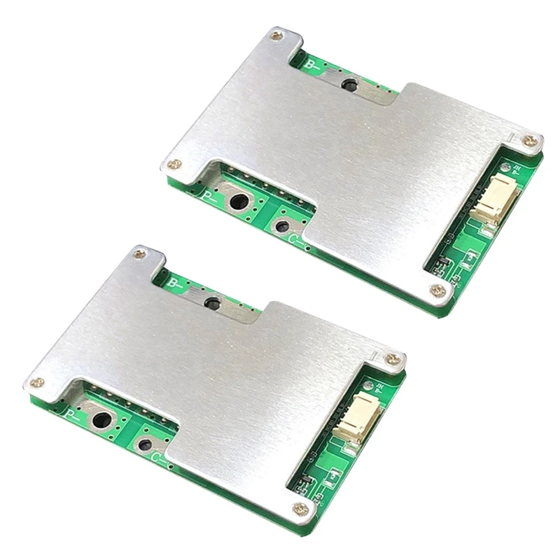 Top Deals 2X 4S 12V 100A BMS Lithium Battery Charger Protection Board With Power Battery Balance Enhance PCB Protection Board