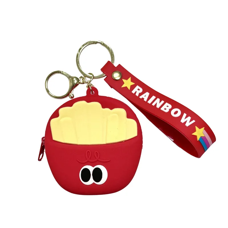 2025 Minso New creative foodie silicone coin purse, cute children's small gifts, coin case, earphone case, key hanger