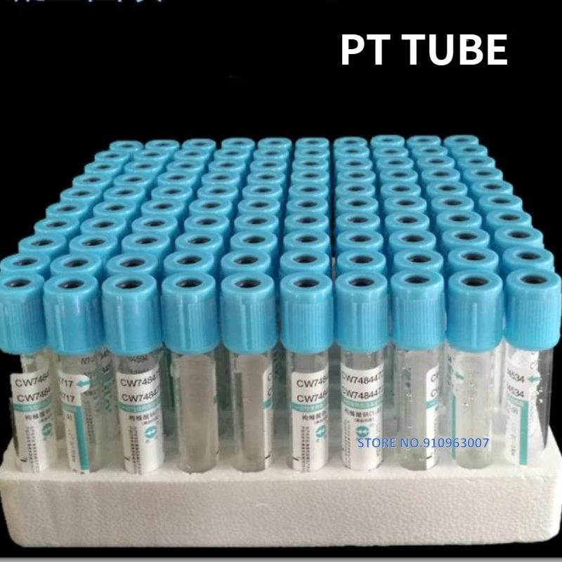 100/pcack Disposable Sterile Vacuum Blood Collection Tube EDTA Heparin Plain Tube Gel Serum Clot Activator Coagulation Tube