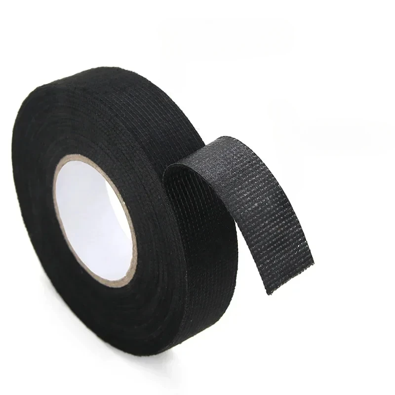 1/3/5 roll Heat-resistant Adhesive Cloth Fabric Tape 9-50mm For Automotive Cable Tape Harness Wiring Loom Electrical Heat Tapes