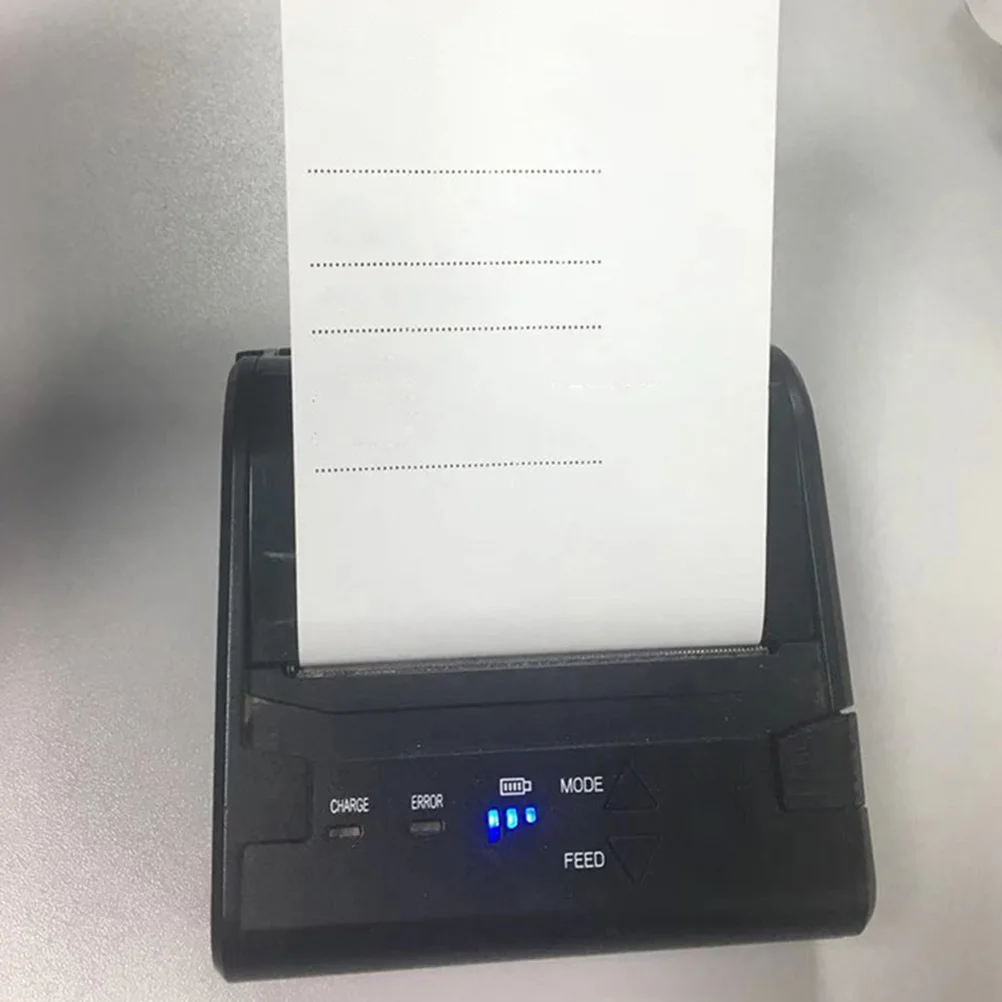 50Pcs Thermal Printer Paper Rolls Heat Sensitive Fast Reaction Time Clear Text for Retail Business Supplies Paper Products