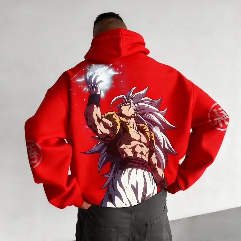 Dragon Ball Herfst/Winter Nieuwe mannen Truien Anime Super Saiyan Co-branded Losse Casual Hiphop Trend ouder-kind Trui Top