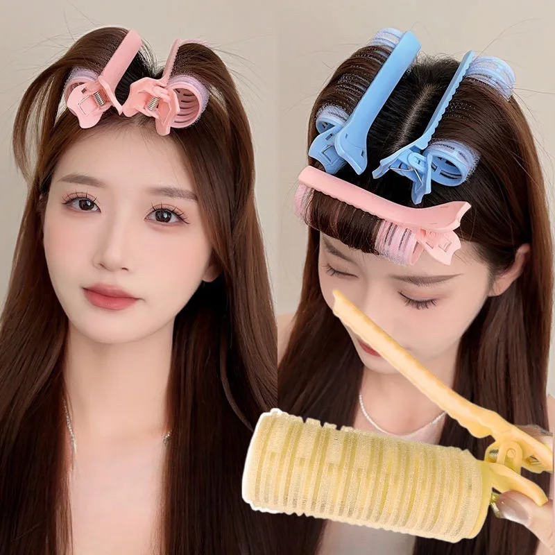 Planchas rizadoras con flequillo, rulos de pelo perezosos, Clips de peinado esponjosos, rizador de aire durante la noche, rizador sin calor, accesorios para peinados DIY
