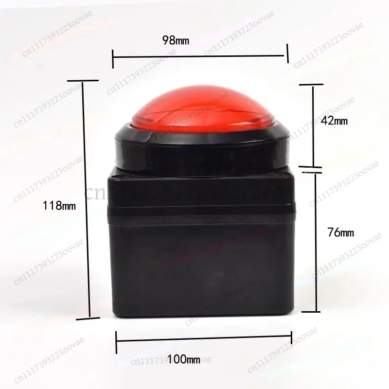 1PC 98mm USB Wireless Buzzer Button Programmable Quick Key for PC Game Lottery