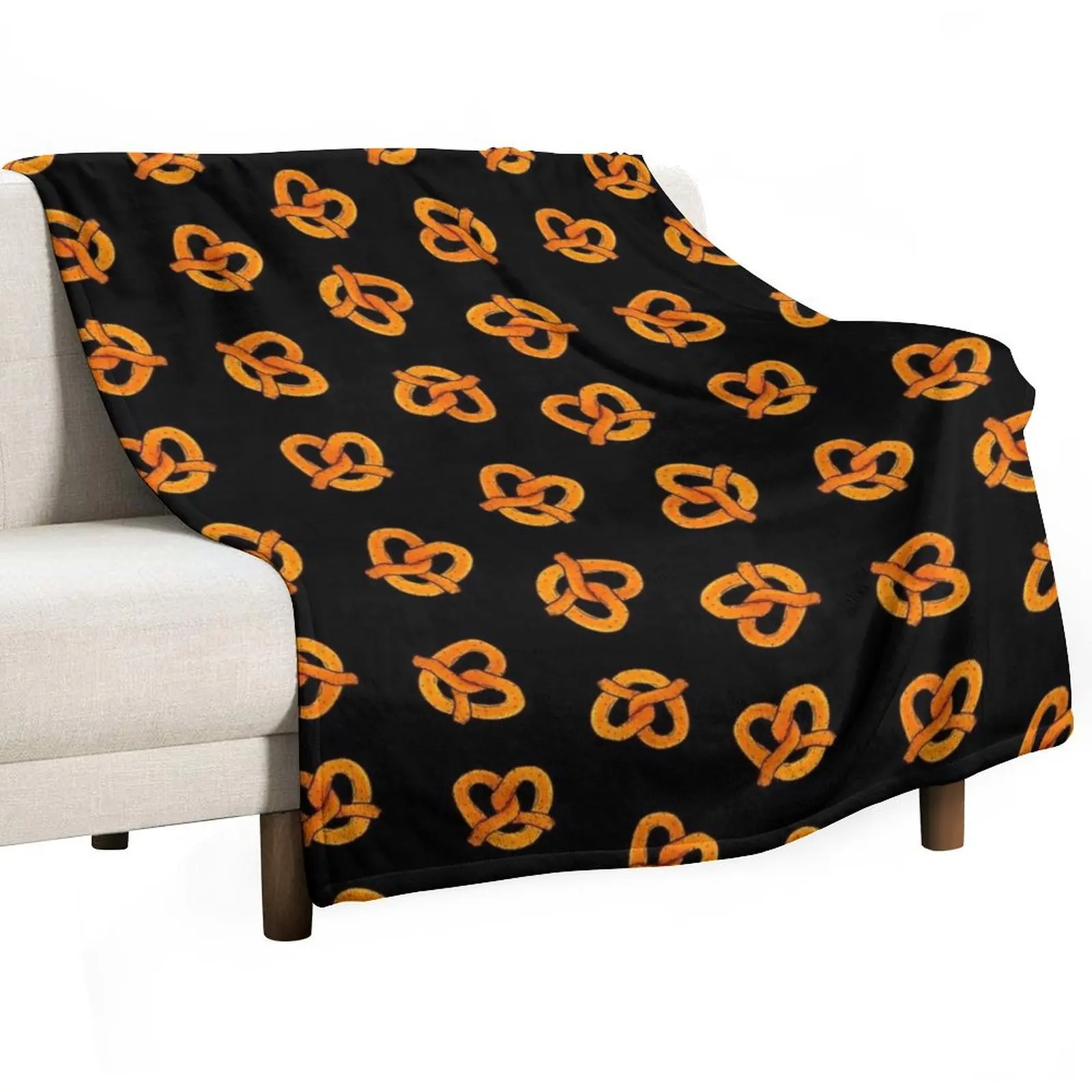 

pretzel pattern Throw Blanket All Season Soft Lightweight Blanket for Home