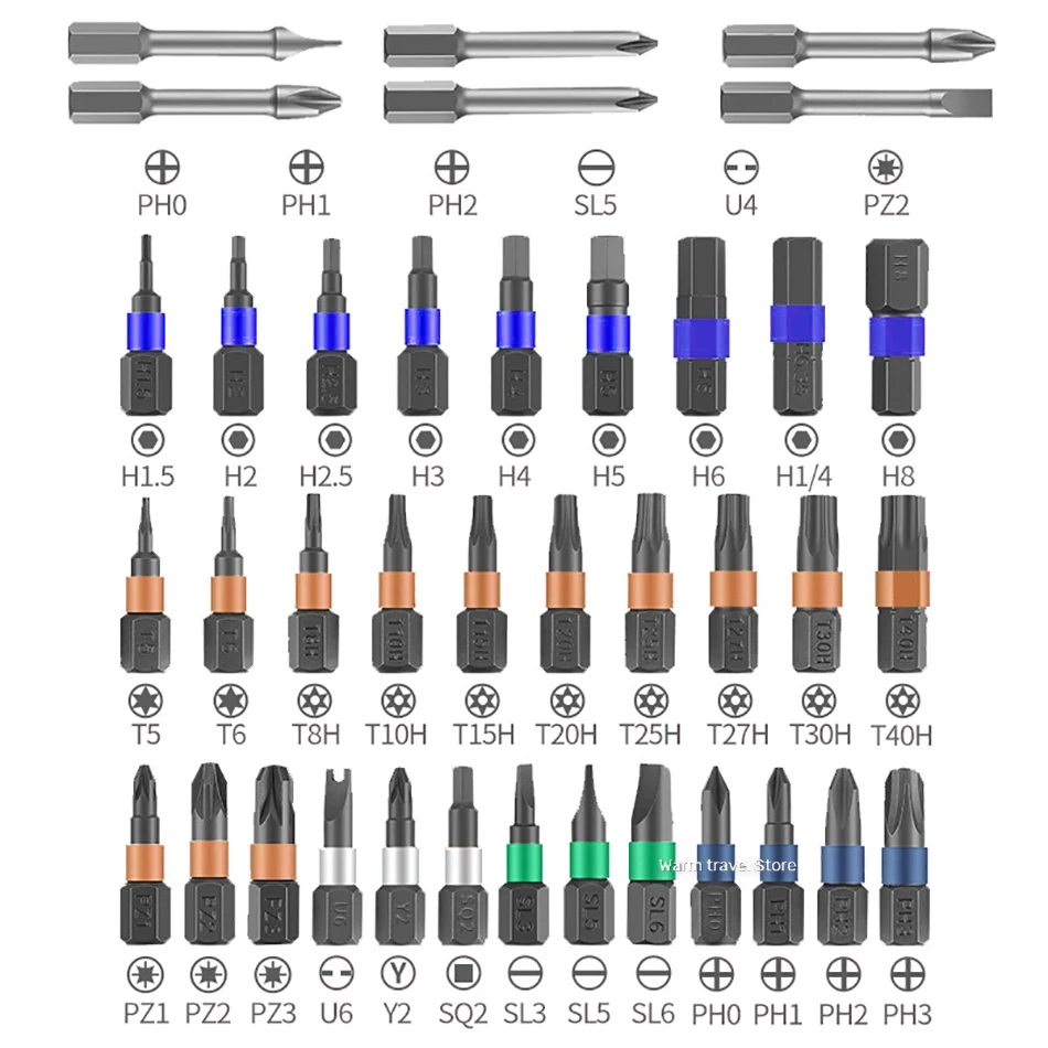 Precision 24/40/42 in 1 Magnetic Ratchet Screwdriver Kit Detachable T-Handle Screwdriver Set Multi-purpose Tools For Glasses