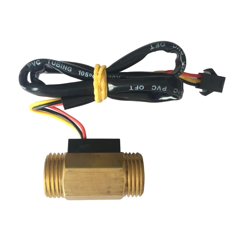 Sensore di flusso d'acqua aggiornato interruttore per uso alimentare misuratore di portata ad effetto Hall contatore del fluido ottone 44mm facile Drop Shipping