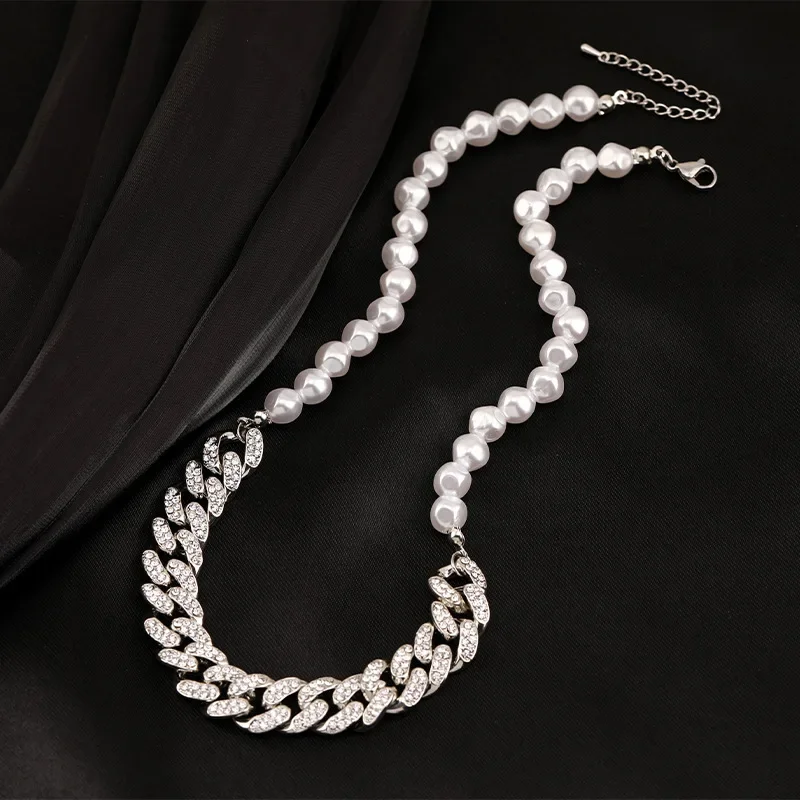 

All-diamond necklace, women's short collarbone necklace, sweater necklace, fashionable clothing necklace, retro neckline