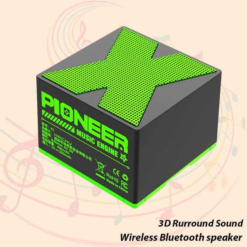 X1 Wireless Bluetooth Speaker Music Stereo Portable Surround Mini USB Outdoor Subwoofer Speaker Audio Player Speaker Microphone