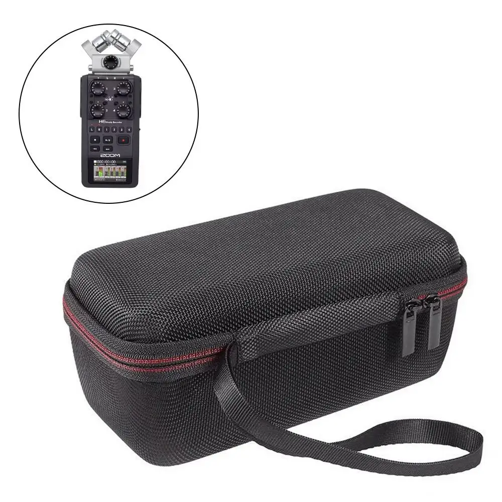 Portable Recorder Case Accessories Hard Shell Travel Carrying Case Durable Lightweight Recorder Carrying Pouch for Zoom H6