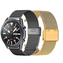 For Samsung Galaxy 46mm SM-R800 Watchband Replacement Metal Strap For Samsung Watch 3 45mm Gear S3 22mm Watch Bands Wristband