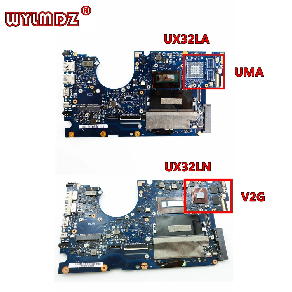 UX32LN GT840M/2G GPU i5-4200CPU 4GB RAM Motherboard For Asus UX32LN UX32LA UX32L UX32LA-LN Laptop Mainboard