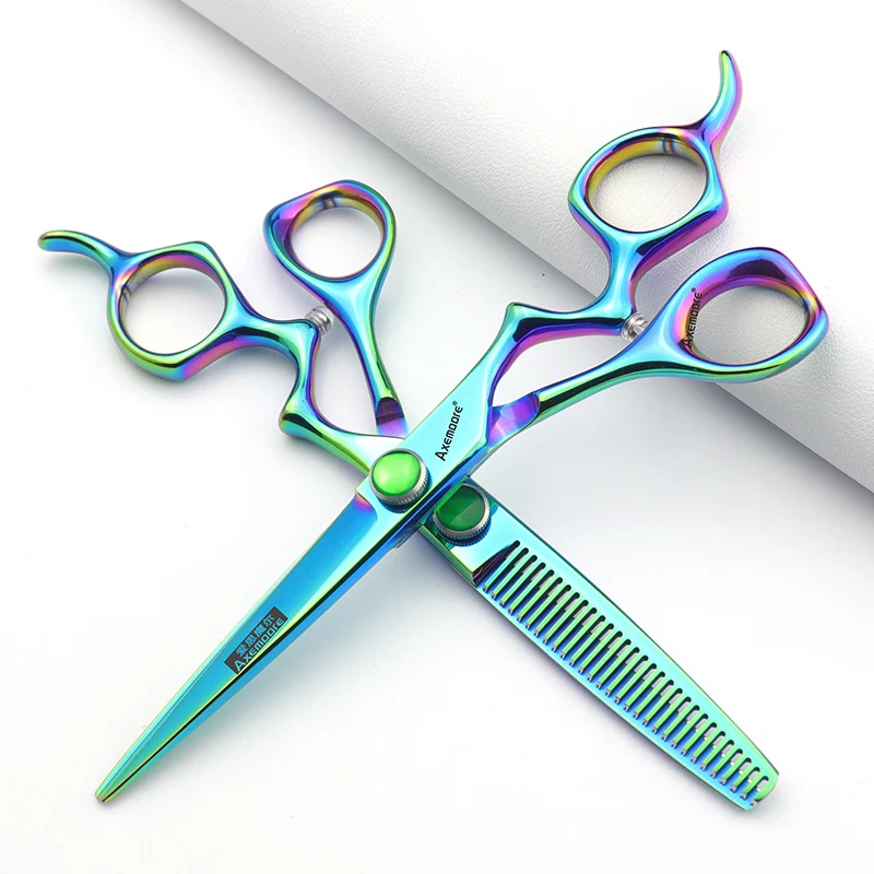 hair scissors Cutting thinning hairdressing shears 6.0 inch Barber Scissors Professional barber tools Japan 440C steel