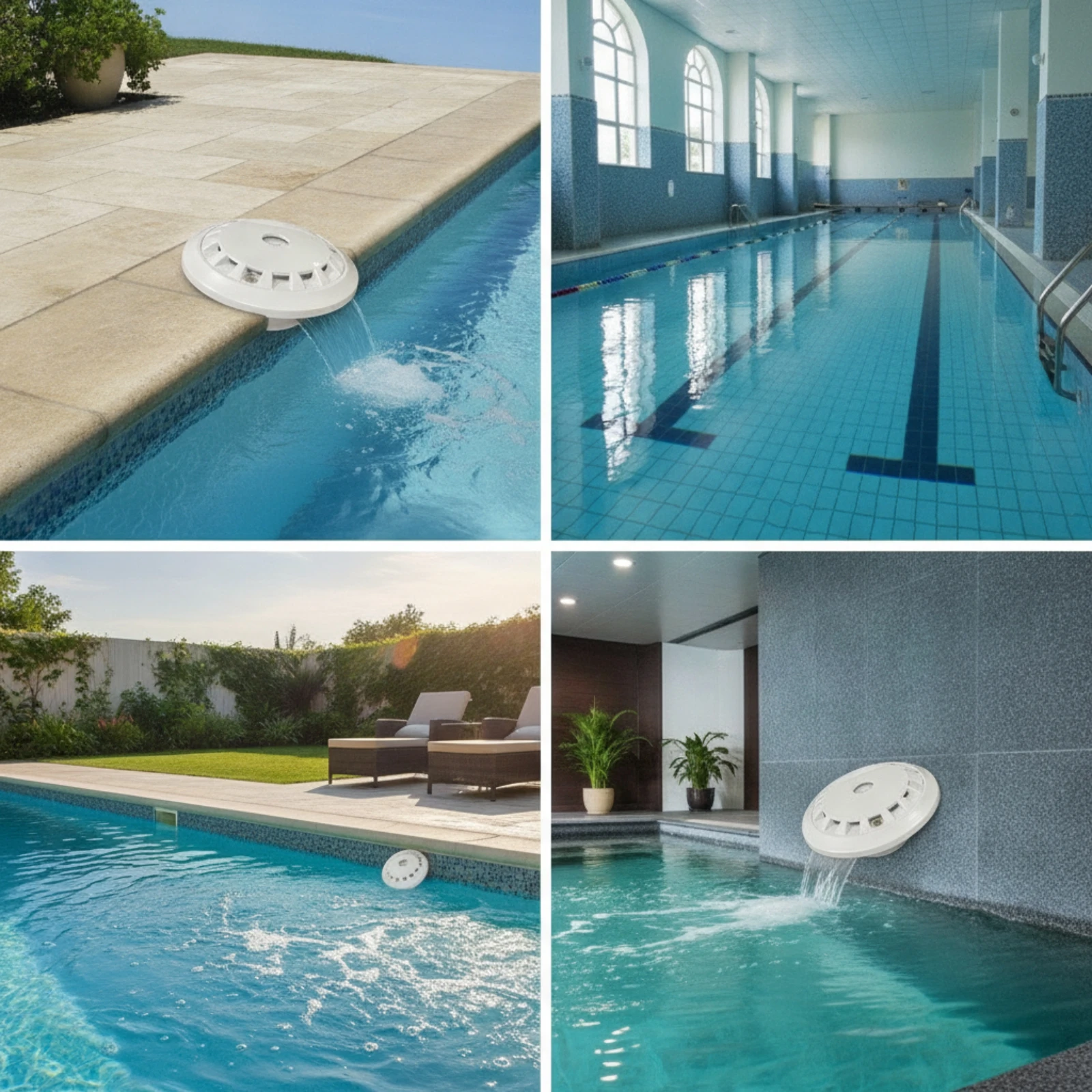 Swimming Pool Overflow Outlet Vented Pool Overflow Outlet Round Compact